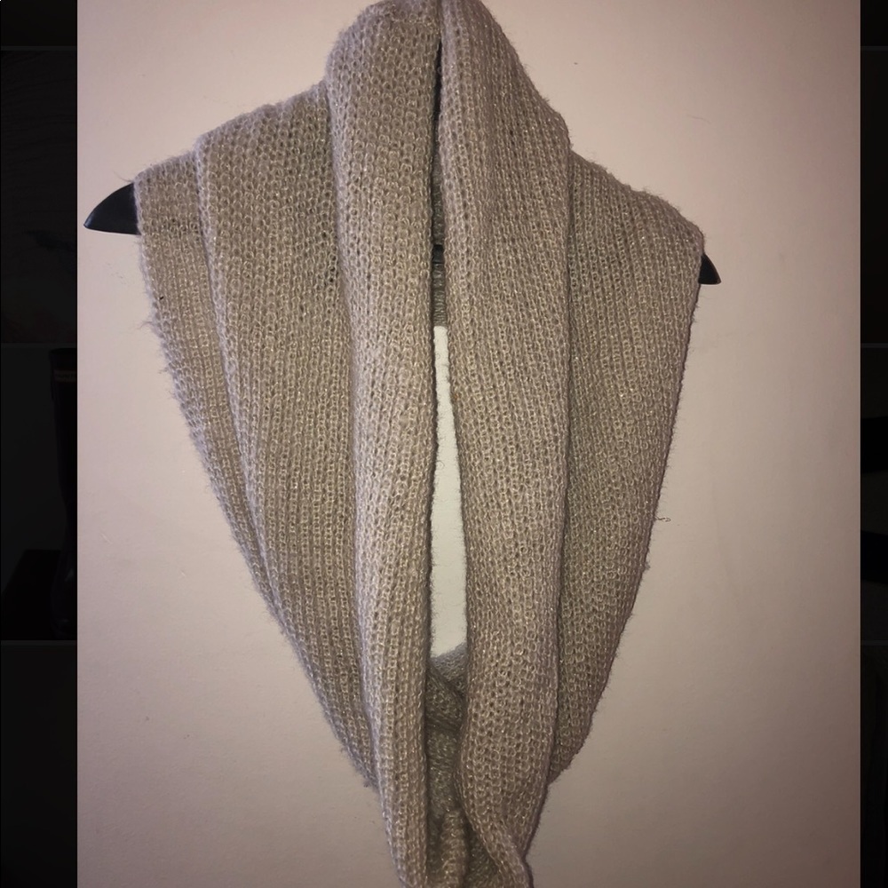 Beige/Gold Infinity Scarf